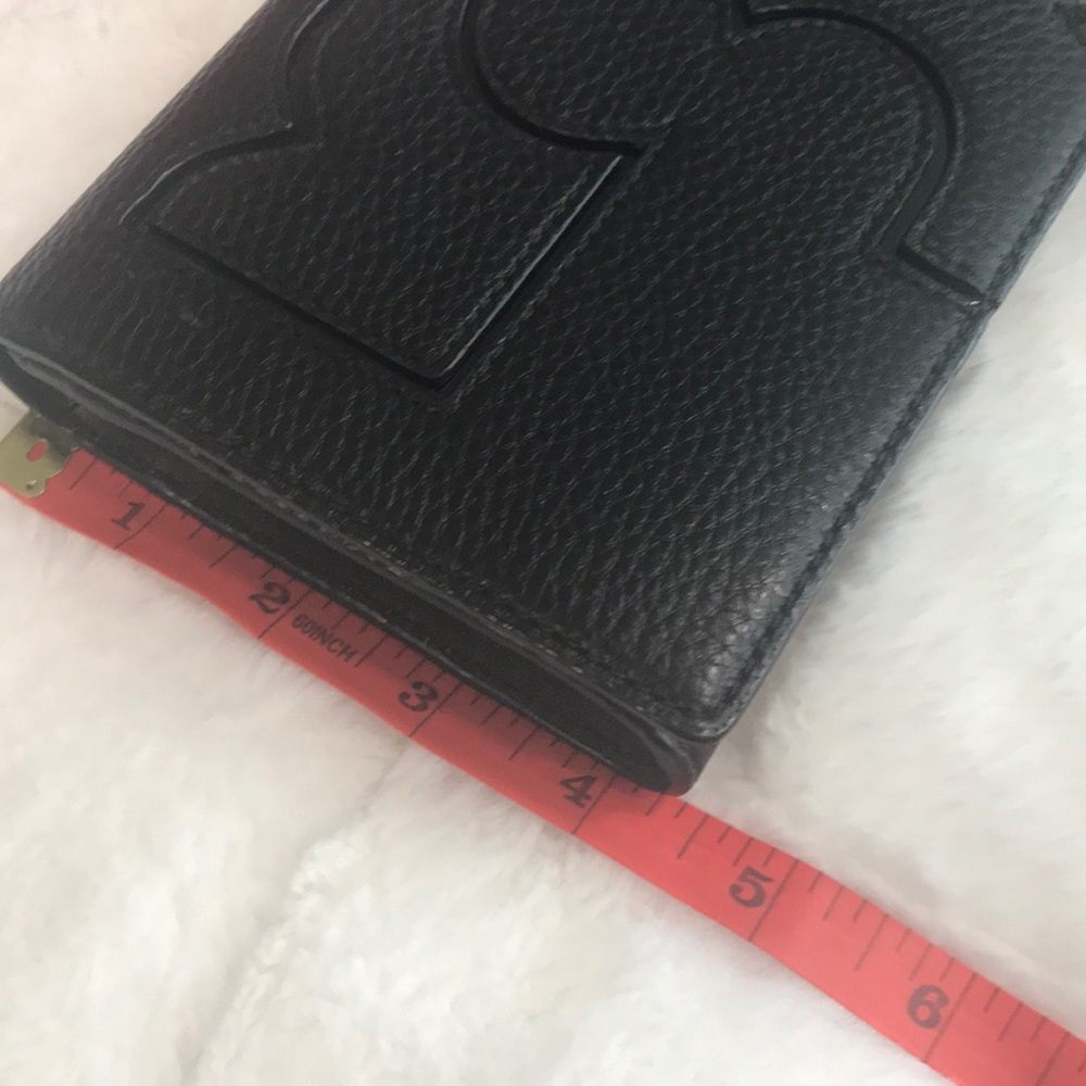 Tory Burch Purse Black Serif Clutch - Picture 4 of 5